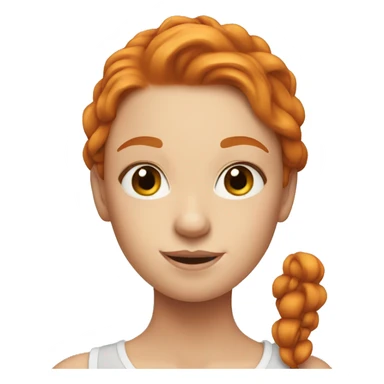 Ginger beautiful girl sticker