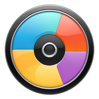 mac os icon physical film 60s recording colors sticker