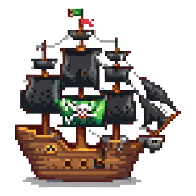 pirate ship sticker