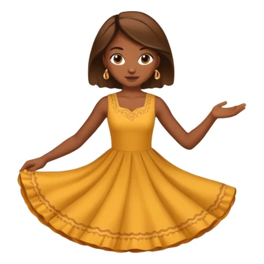 girl spinning  sticker