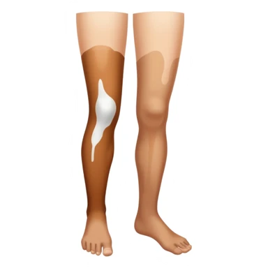 Vitiligo leg sticker