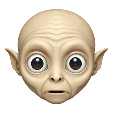 an old aliens with a little hair, white skin sticker