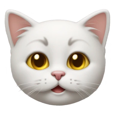 Pusseto en emoji con cara sonriente sticker