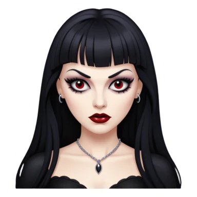 vampira sexy com franja sticker