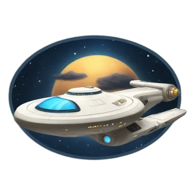 starship enterprise sticker