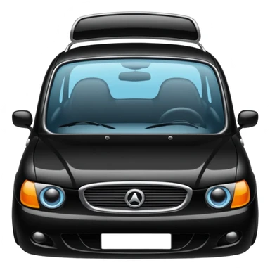 A car black window sticker