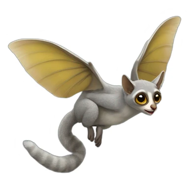flying galago senegalensis sticker