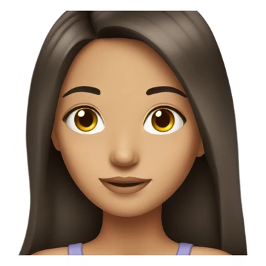 pretty brunette girl sticker