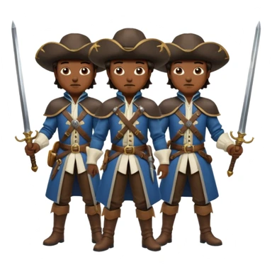 3 musketeers sticker