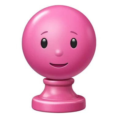 Pink gumball faceless sticker