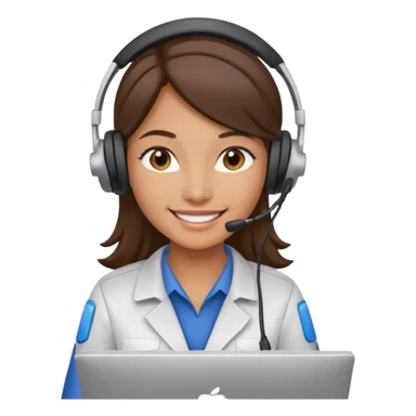 female computer technician sticker