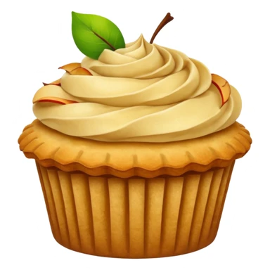 Apple pie cupcake with apples  sticker