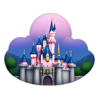 sleeping beauty Castle at Disneyland sticker