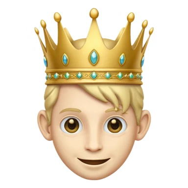 prince emoji with long alien ears sticker