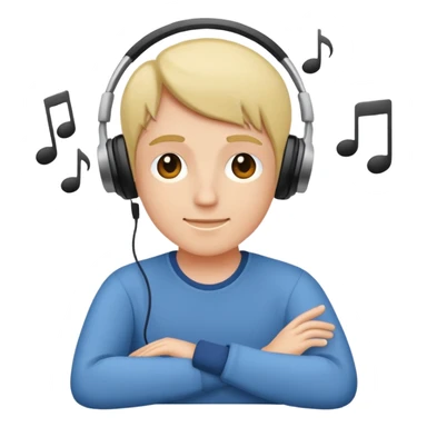 Echando música relajado sticker