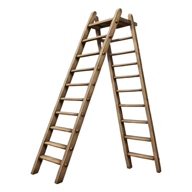 Wooden ladder sticker