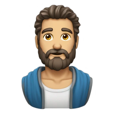 Homme zeus brun sticker