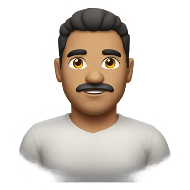 Mexican thick guy with bushy eyebrows sticker