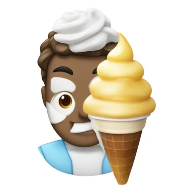 Café frío con helado de vainilla sticker