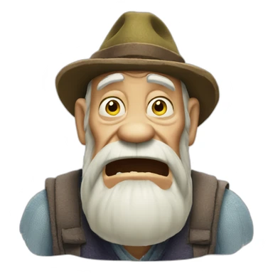 old-man-yells-at-shrek sticker