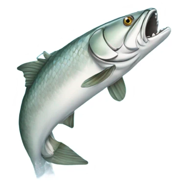 Tarpon jumping out of water sticker