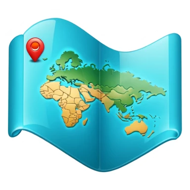 cyan-colored map icon sticker