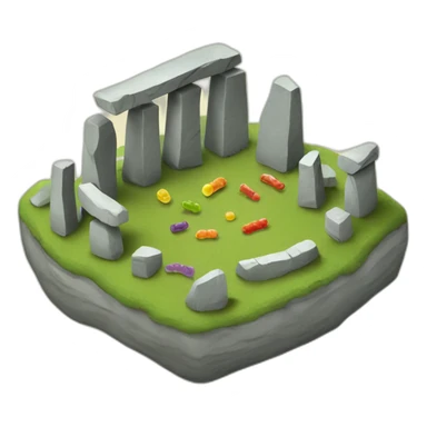 stonehenge-with-gummi-worms sticker