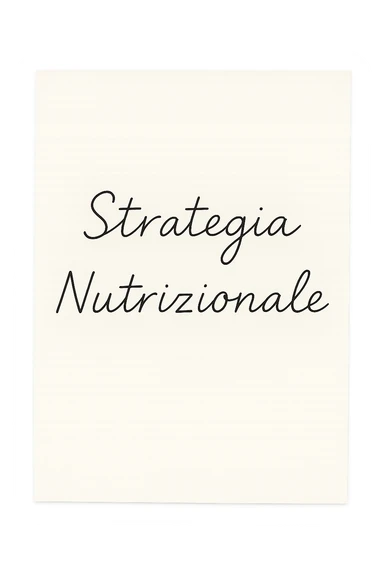 foglio con scritto "Strategia Nutrizionale" sticker