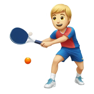 table tennis sticker