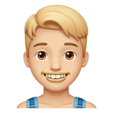 Cara con brakets  sticker