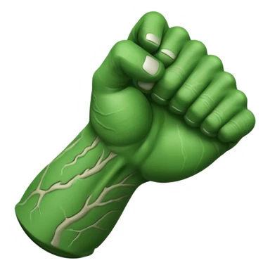 green arm with clenched fist  sticker