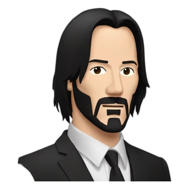 John Wick Keanu Reeves sticker