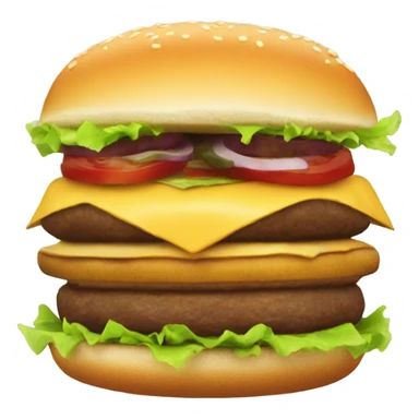 Cheeseburger planet sticker