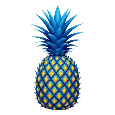 blue pineapple sticker