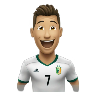 Christiani ronaldo doing his célébration  sticker