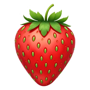 red strawberry sticker