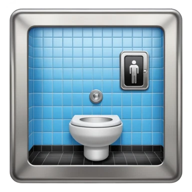 public restroom sticker