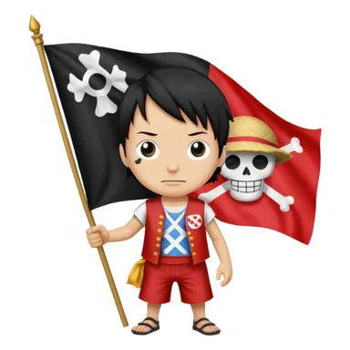 ace  one pieceflag sticker
