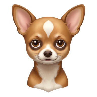 
 Sitting deer-head chihuahua  sticker
