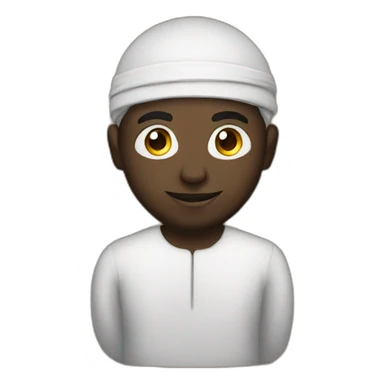 a-black-man-in-mosque sticker