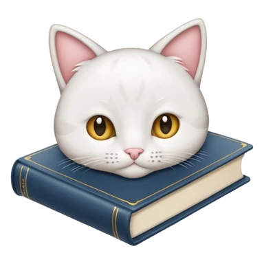 preciso de um livro com um gatinho na capa sticker