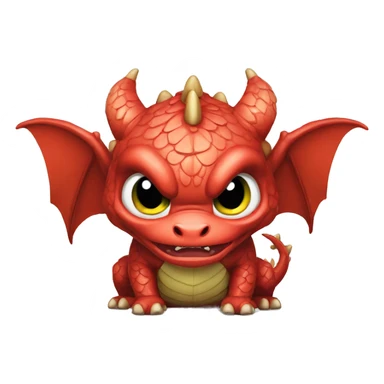 Cute little dragon, getting angry sticker