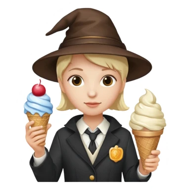 Icecream 5 bond mix mage in professional look sticker
