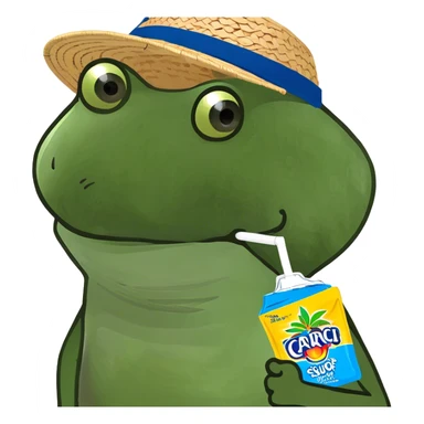 drinking a capri sun sticker