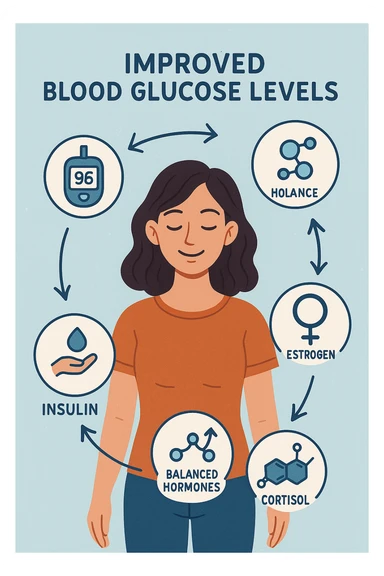 Glicemia migliorata e anche ormoni sulla donna sticker