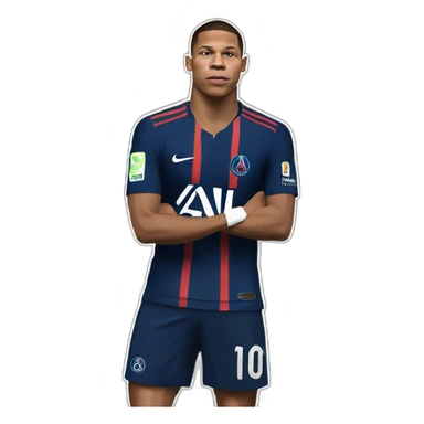 mbappé fume une clope sticker