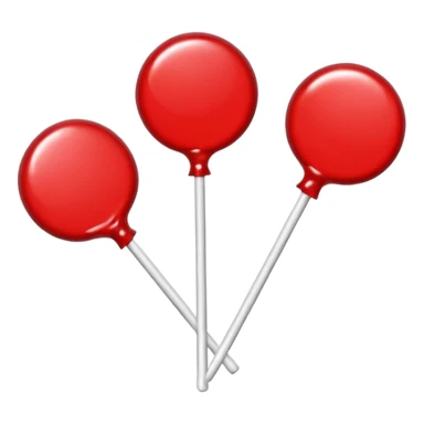 red round lollipops sticker