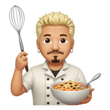 gut fieri chef holding whisk and bowl sticker