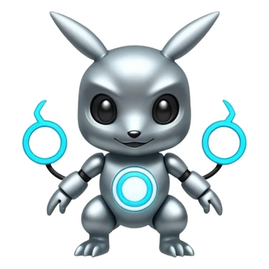 tiny cyber pokemon full body sticker