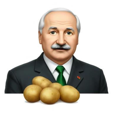 Lukashenko and potatoes sticker